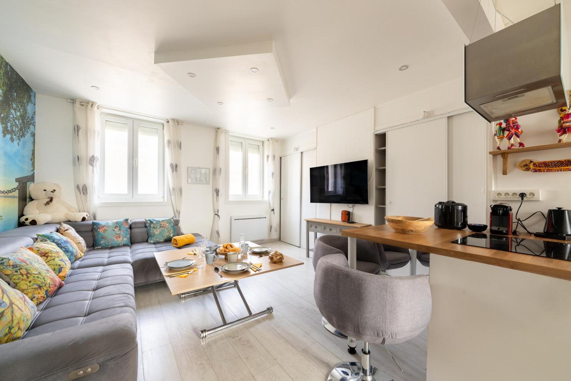 Casa Inca Calais - Duplex Soleil Latino - Parking Free, Station Lägenhet Exteriör bild