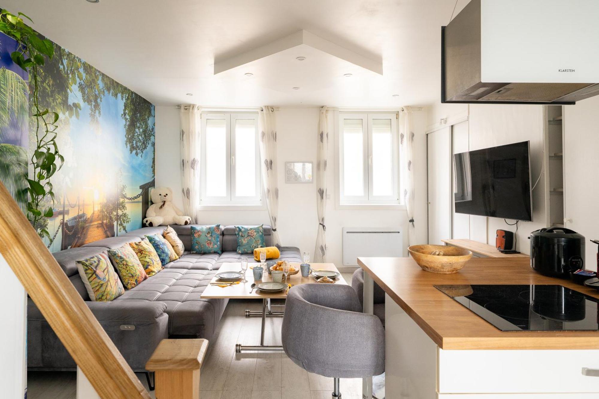Casa Inca Calais - Duplex Soleil Latino - Parking Free, Station Lägenhet Exteriör bild