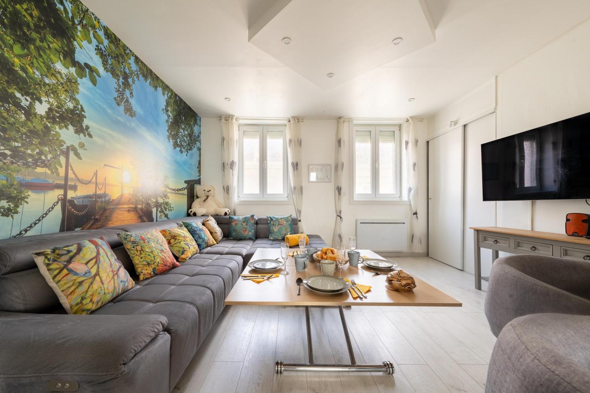 Casa Inca Calais - Duplex Soleil Latino - Parking Free, Station Lägenhet Exteriör bild
